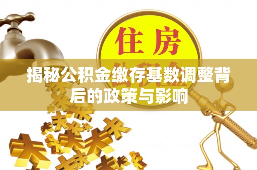 木兰揭秘公积金缴存基数调整背后的政策与影响