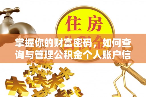 木兰掌握你的财富密码，如何查询与管理公积金个人账户信息